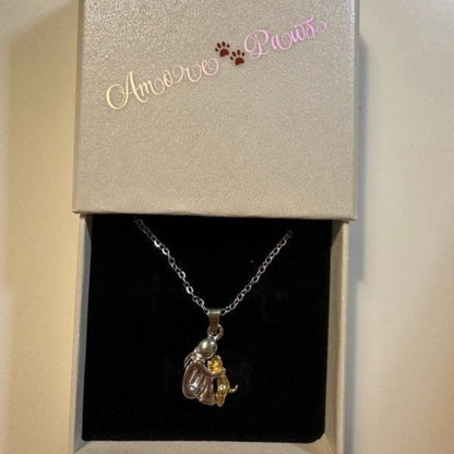 Amore&Paws™ - Collana ciondolo a forma di cane